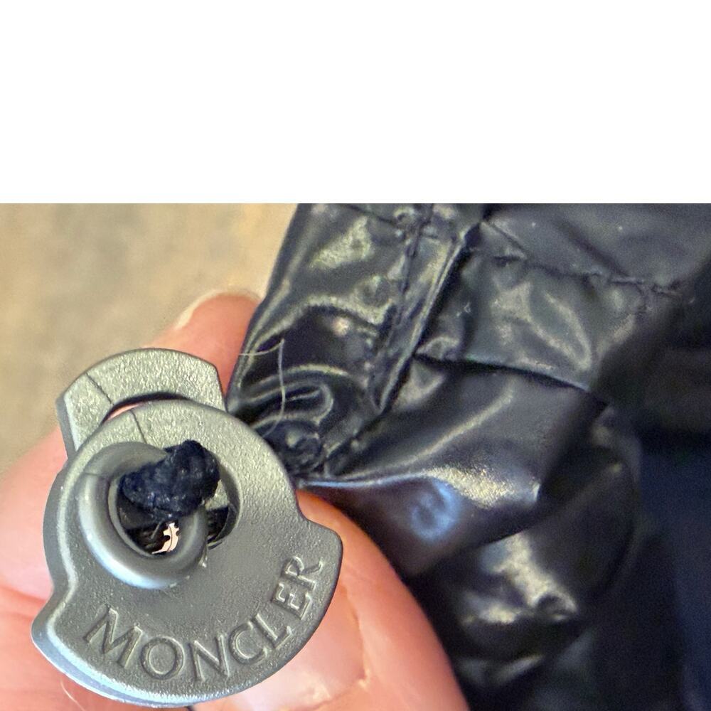 MONCLER Black Drawstring Pouch Bag Carrying Case - Picture 4 of 8